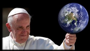 Pope balancing globe copy